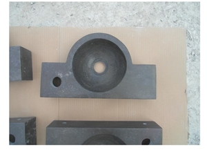 China Rectangle Blue Limestone Washbasin & Bathroom Sink