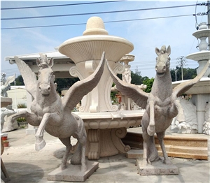 Exterior Landscaping Stone Garden Water Fountain