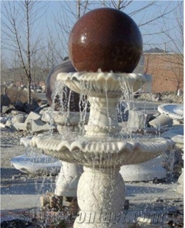 Exterior Landscaping Stone Garden Water Fountain