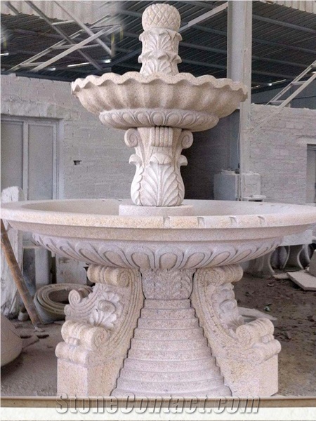 Garden Hand Carving White Marble Fountains Statues