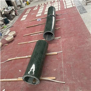 Indian Green Roman Marble Porch Columns