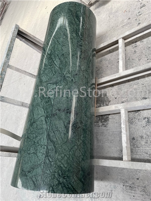 Indian Green Roman Marble Porch Columns