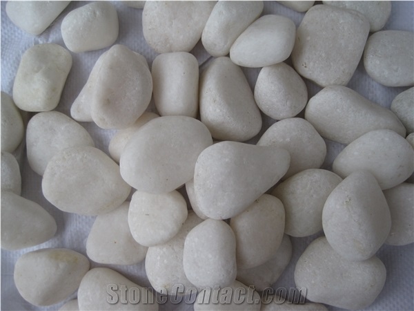 Natural White Color River Pebbles Stone For Garden