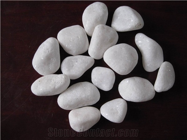 Natural White Color River Pebbles Stone For Garden