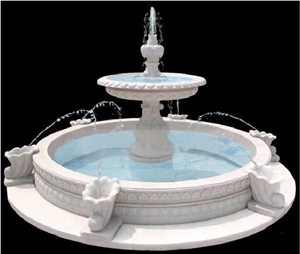 Outdoor Classic Style Garden Marble Stone Water Fountain