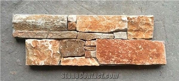 Rusty Slate 4 Strips Culture Stone Panel And Ledge Stone