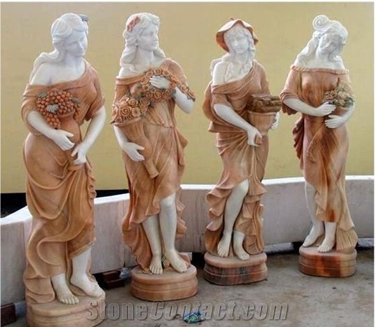 Western Human Women Beauty Sculptures & Statues