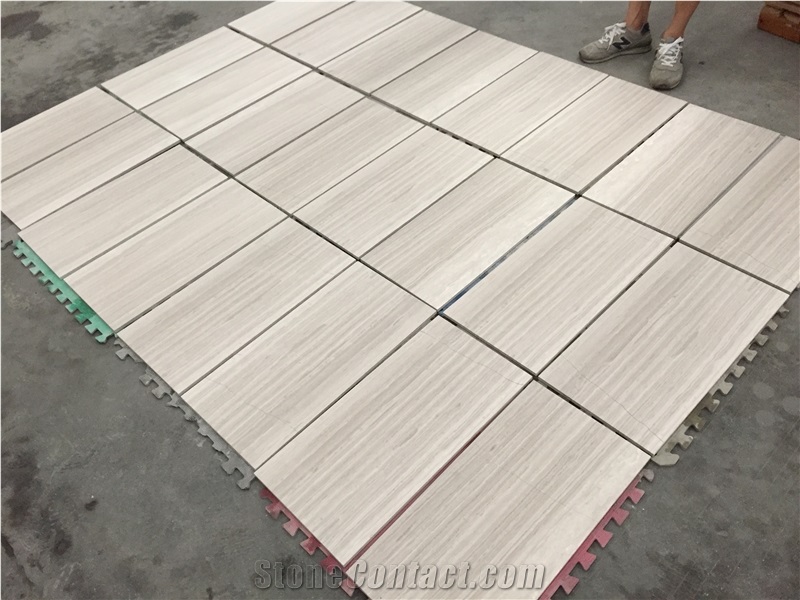 White Wooden Marble Slabs & Tiles Decoration