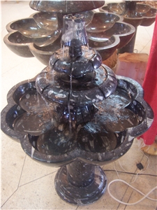 Fossilized Black Marble Fountain