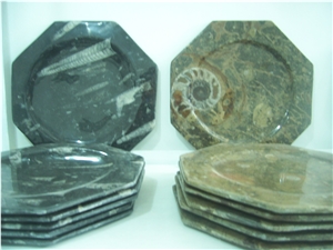 Fossilized Marble Dishes