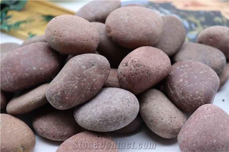 China Natural Pebble Stone Drawing Plate Painting Class Use