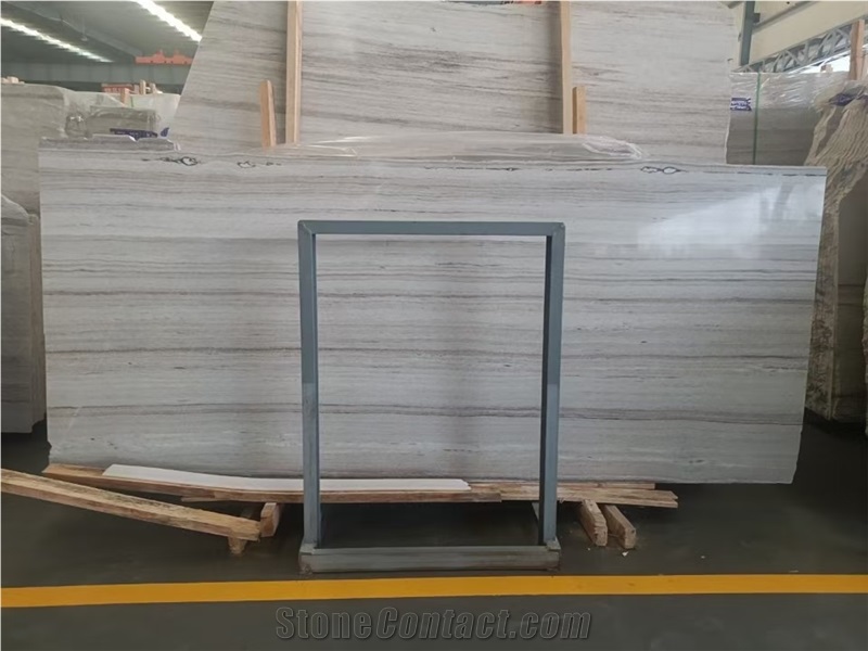 China Palissandro Crystal Wood Grain Marble Vein Cut Slabs
