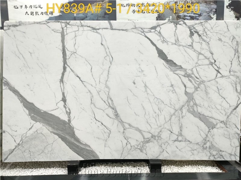 Italy Calacatta White Marble Top Quality Bookmatching Slabs