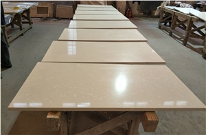 Beige Quartz Stone Countertop, Beige Bench Tops