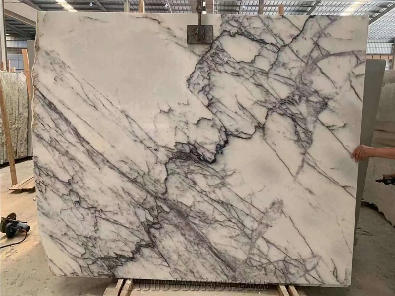 Milas Lilac White Marble Slabs For Wall Background Design