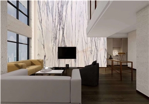 Milas Lilac White Marble Slabs Interior Design Wall Panels