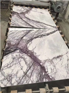 Wall Cladding Book Matched Slabs Milas Lilac Purple Marble