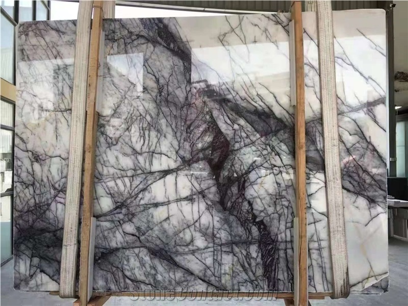 Wholesale Natural Turkish Milas White Lilac Marble Slabs