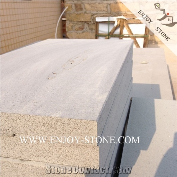 Bevel / Chamfered Edge Zhangpu Bluestone Step Coping Tiles from China ...