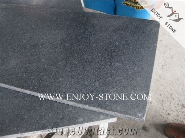 Honed Surface Fuding's' Black Pearl Basalt Tiles&Slabs
