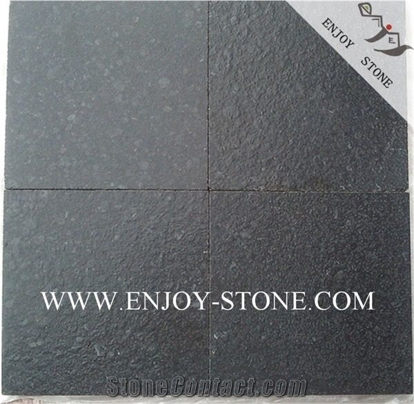 Leathered G684 Fuding's Black Pearl Basalt Tiles&Slabs