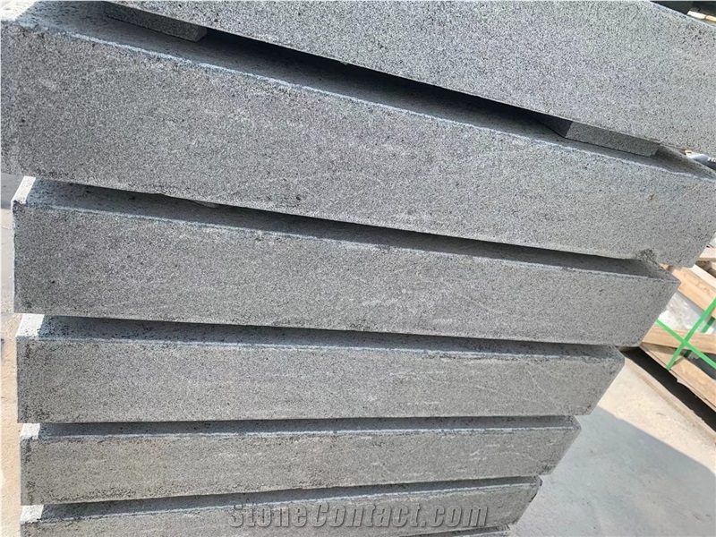 G654 Dark Grey Granite Block Step Stair Exterior Granite Step