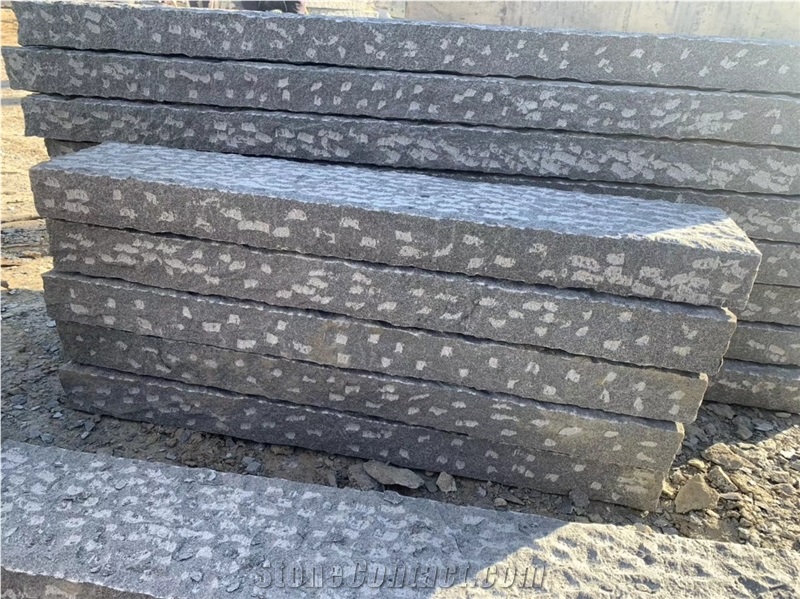 G654 Dark Grey Granite Pineappled Surface Fence And Palisade