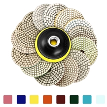 3/4/5/6/7/8/9/12 Inch Wet Diamond Polishing Pads Stone Work