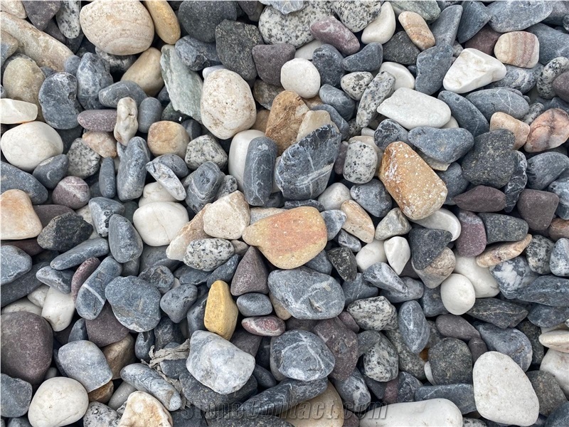 Multicolor River Pebble Stones,Flouray All Mix Pebbles