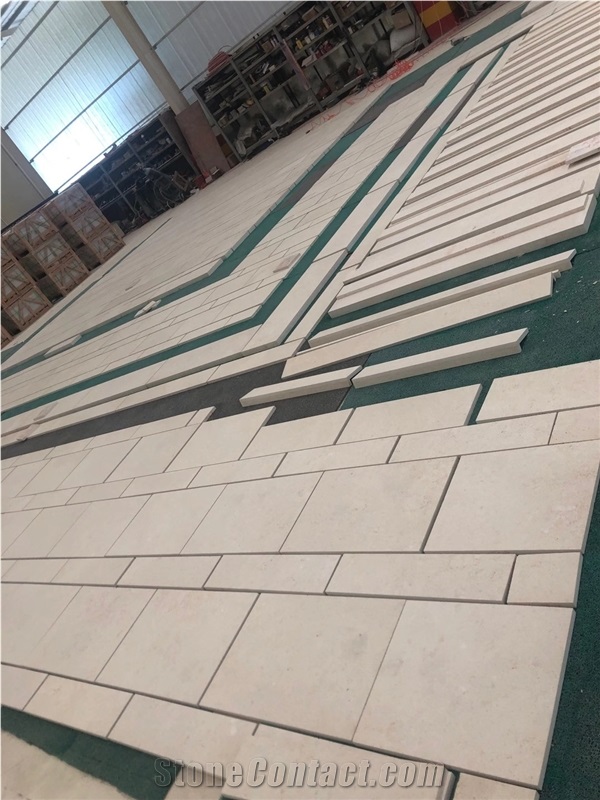France Fontainebleau Beige Limestone Honed Floor Tiles