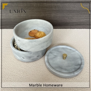 Decorative Tray Fruit Tray Three Layer Marble Storage Box