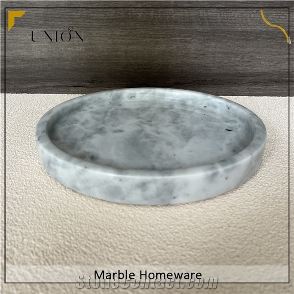 Natural Marble Elegant Serving Tray- Stone Tray