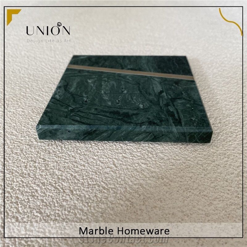 Natural Stone Marble Coaster Classic Table Ware For Kitchen