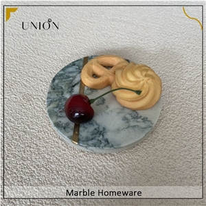 Round Coasters Marble Cup Coaster For Dining Table