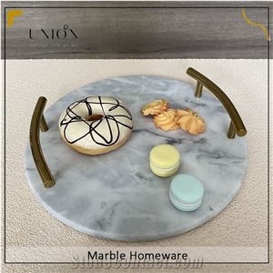 Round Tray And Serving Tray For Coffee Table Serving