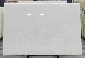 Snow White Onyx Slabs White Onyx Tiles