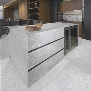 Cyprus Grey Marble Look Sintered Stone Countertops