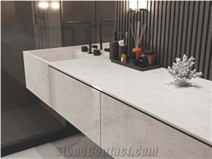 MARTHA LIGHT GREY SINTERED STONE CABINETS, Bathroom Tops