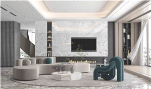 OPALICE CRYSTAL WHITE SINTERED STONE TV WALL TILES