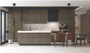 STRAIGHT GRAIN EBONY WOODEN LOOK SINTERED STONE PANELS TILES