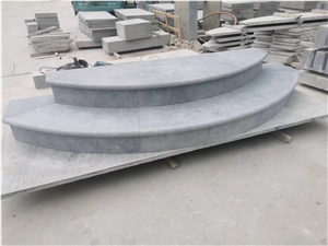 Blue Limestone Honed Flamed Arc Steps Stairs Risers