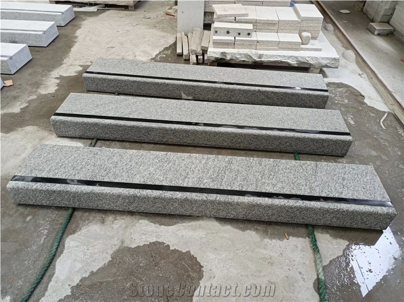 External Steps Stair G603 Granite Blocks With Anti-Slip Belt