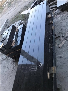 Black Granite Polished Grave Kerbstone, Monumental Curbs