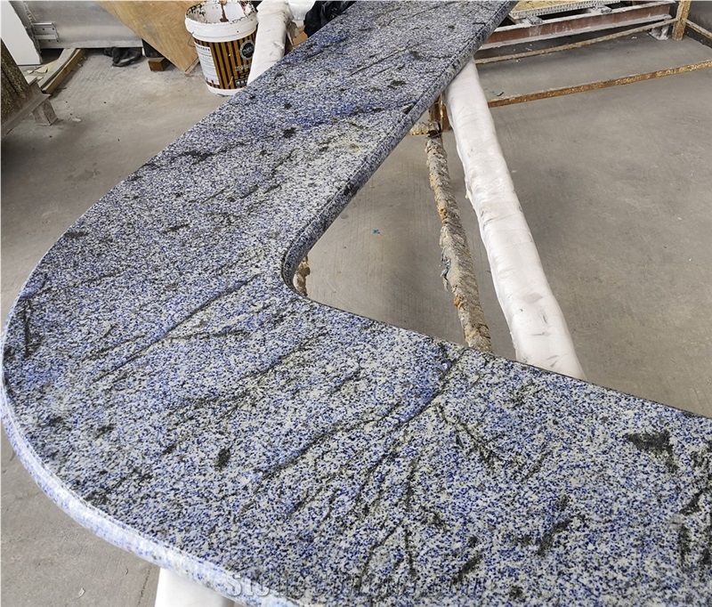 Azul Bahia Granite Backed Honeycomb Panels For Bar Top
