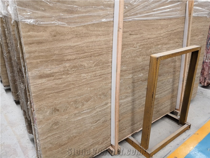 Beige Travertine Backed Aluminum Honeycomb Panels For Wall