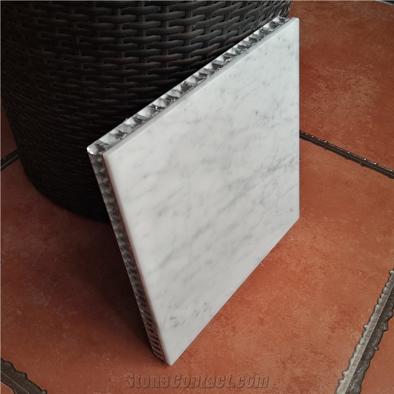 Calacatta White Marble Laminate Honeycomb Stone Panel