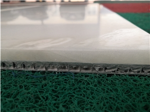 Eastern White Marble Backed Aluminum Honeycomb Panels