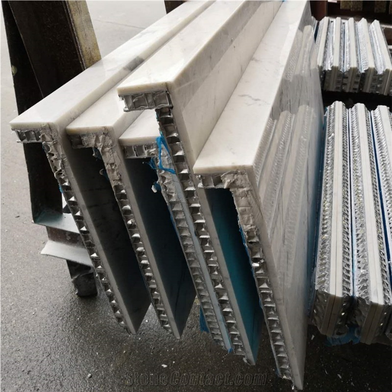 Eastern White Marble Backed Aluminum Honeycomb Panels