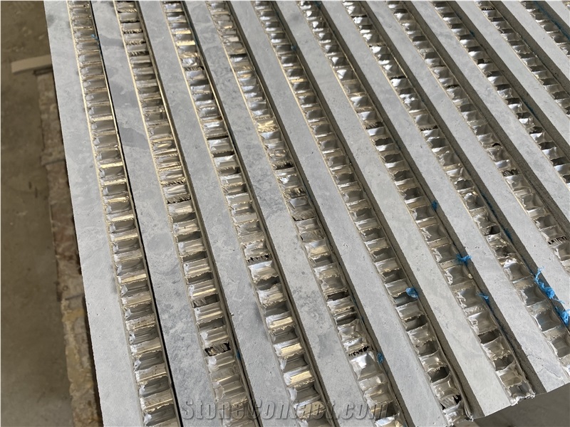 Grey Wood Grain Backed Lightweight Honeycomb Panels