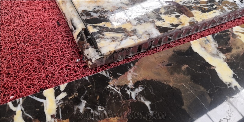 Honeycomb Lightweight Granite Backed Aluminum Panels For Top